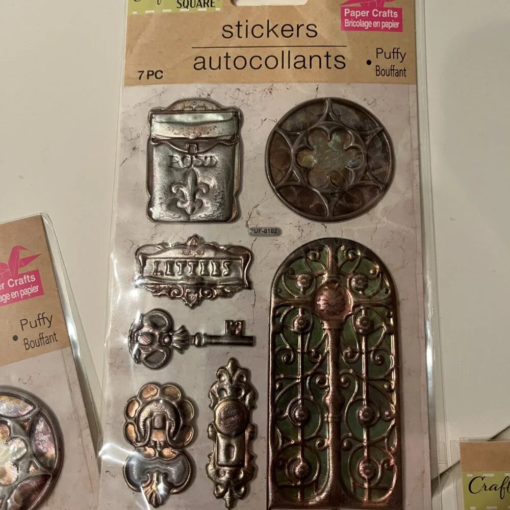 Architecture Themed Puffy Stickers (10‎ packs! New!)